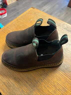 Georgia Boot Women's Brown Leather Slip-On Mules